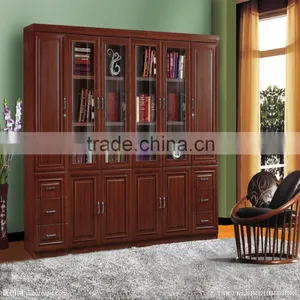Customized Solid Wood Library Cabinet thumbnail-1
