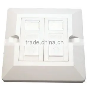 1 Ports Network Rj45 Single Wall Face Plate With Shutter thumbnail-3
