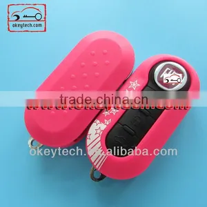 Best Price Car Key Shell Fiat 500 Key Cover 3 Button Remote Key Cover for Shell Key Fiat 500 Key Cover thumbnail-1