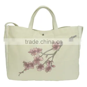 Ningbo Ronhon Premium Gift Bags Canvas Shoulder Messenger Large Size Shopping Bag thumbnail-4