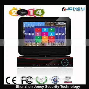 Hybrid DVR 10 INCH TFT Monitor Security 6ch Hvr Support 1pcs SATA HDD(Max 3TB) thumbnail-1