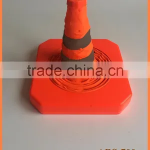 Height 700mm Retractable Glow in the Dark Traffic Cone thumbnail-1
