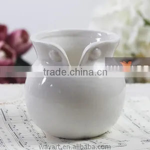 Ceramic Owl Shaped Vase Owl Figurine Vase Animal Shaped Vase thumbnail-1