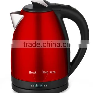 Baidu Golden Supplier on Free Sample 1.7L Six Colors Stainless Steel Electric Kettle With Water Level Keep Warm Function thumbnail-4