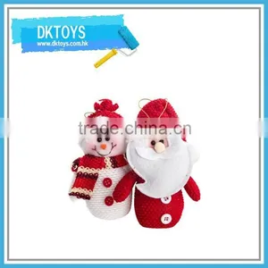 5 Inch Shantou Customized Snowman And Santa Claus Father Christmas Christmas Fabric Decoration thumbnail-1