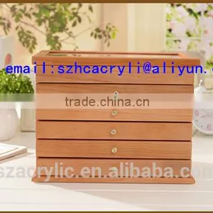 Wooden Drawer Jewelry Organizerboxes thumbnail-2