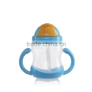 Export Easy to Grip Plastic pp Training Drink Straw Bottle for Baby Child thumbnail-3