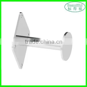 Metal Chrome Wall Mount Face Out Pillar Hook thumbnail-1