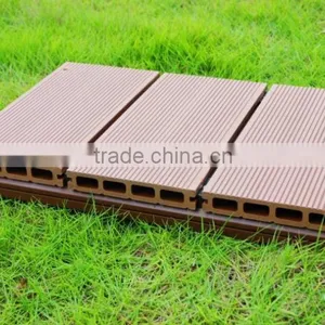 Outdoor Deck Flooring Tile pe WPC Decking Panel thumbnail-2