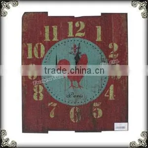 Timber Rooster Pannel Clock thumbnail-1