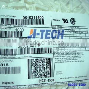1.25mm Pitch Wire to Wire and Wire to Board Connector 15 Circuits Molex 51021 Series Female 15 Pin Connector 51021-1500 Housing thumbnail-1