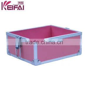 Elegant Pink Decorative Hard Shell Aluminum Frame Beauty Case thumbnail-2