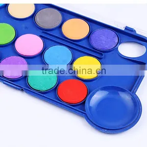 Professional 18 Colors Child Watercolor Paint Cakes Set Bulk,tempera Kids Paint Powder Paint Watercolor With One Brush thumbnail-5