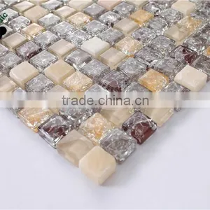 SMS06 Glass Marble Mix Mosaic Tiles for Subway Kitchen Bathroom Mosaic thumbnail-3