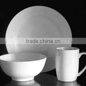24pcs Bone China Dinnerware Sets Hotel Restaurant thumbnail-4