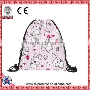 2016 New Fashion Women Backpack 3D Printing Travel Softback Women Mochila Drawstring Bag Mens Backpacks Rabbits Girls Backpack thumbnail-1