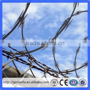 BTO-22 Hot Galvanized Concertina Razor Barbed Wire for Fence(Guangzhou Factory) thumbnail-3