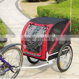 Bicycle Pet Trailer With Rain Cover thumbnail-1
