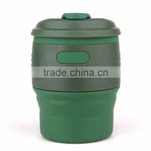 BPA Free FDA Approved Collapsible Silicone Coffee Cup thumbnail-6