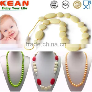 Baby Silicone Necklace Make by Food Grade Silicone Use for Baby Necklace thumbnail-1