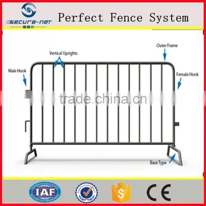 Road Barricade or Pedestrian Barrier/metal Crowd Control Barrier at Riot/event for Crowd Control thumbnail-1