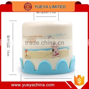 Household Round Tissue Box Container With Lace Decor thumbnail-3
