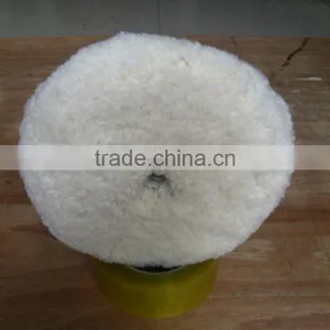 8'' Double Sides Wool Buffing Pad Made by RT112 Wool thumbnail-1