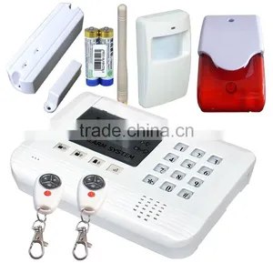 Hot Product! GSM Security Alarm With 16 Wireless Zone With PIR Detector, Door Sensor, Siren With Two Way Communicate thumbnail-1
