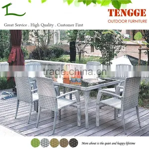 6 Chairs and 1 Table Specific Outdoor Use Dining Set thumbnail-1