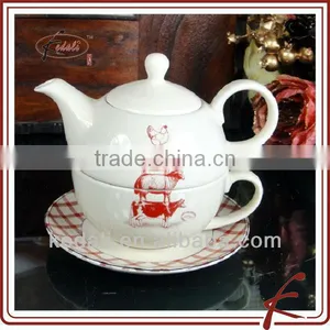New China Factory Ceramic Porcelain Coffee Tea Pot thumbnail-1