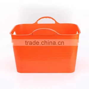 Plastic Laundry Bucket,PE Laundry Basket Plastic Tub Laundry Wash Tub thumbnail-2