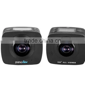 2016 New Arrival 360 Degree Full View Video Camera VR HD Dual Lens Mini Go Pro Sports Camera thumbnail-4