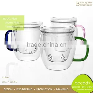 Foodgrade Newest Design Glass Microwavable New Fashion Teapot thumbnail-2