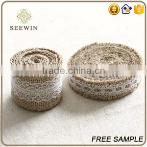 Burlap Table Runne of Wedding With Sewed Edge thumbnail-6
