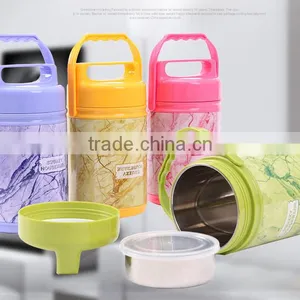 Wholesale Stock Small Order With Handle Double Layers All Steel Tankbento Boxes thumbnail-1