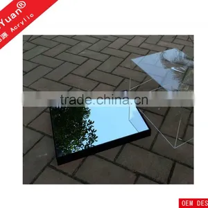 Custom Transparent Acrylic Shoes Box With Mirror Board Base thumbnail-3