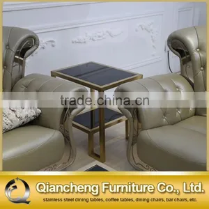 2016 Eurpean Style Brushed Golden Stainless Steel Side Table thumbnail-6