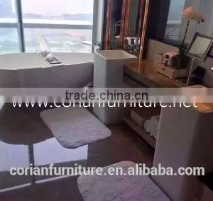 Luxury Bathroom Design Floor Standing Wash Basin,solid Surface Wash Basin thumbnail-2