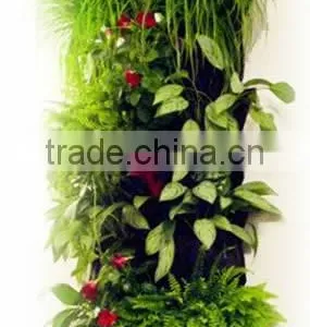 4 Pouch Vertical Hanging Wall Fabric Pot Container thumbnail-3