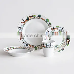 Porcelain Dinner Set With Decal,white Porcelain Dinnerware Set,16pcs Ceramic Dinner Set thumbnail-4