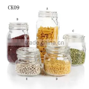 Airtight Glass Candy Jar With Clip Top thumbnail-1
