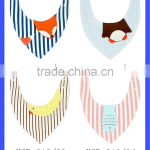 Adorable Newborn Toddler Baby Adjustable Cotton Bandana Bib thumbnail-6