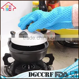 NBRSC Heat Resistant Silicone Glove Cooking BBQ Oven Pot Holder Mitt Kitchen Finger Gloves thumbnail-3
