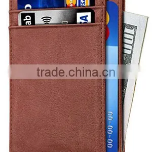 Personlized Place Sim Card Holder Wallet Genuine Leather Credit Card Holder thumbnail-2