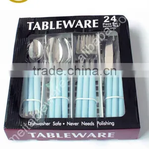 Stainless Steel Cutlery With PP Plastic pp Handle thumbnail-1