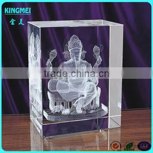 Custom Made Cheap Figure of Buddha Acrylic Crystal 3D Laser Optical Award and Trophy thumbnail-1