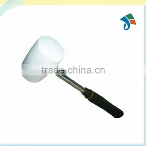 Steel Tube Handle Dead Blow Rubber Hammer Mallet thumbnail-1