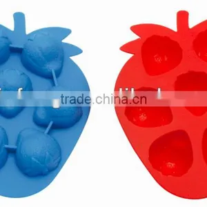 Fruit and Strawberry Silicone Ice Cube Tray / Silicone Ice Cream Mould thumbnail-1