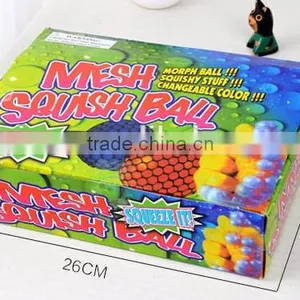 Squishy Color Changing Mesh Stress Ball Grape Stress BallBead Rubber Vent Hand Wrist Toy Mesh thumbnail-5