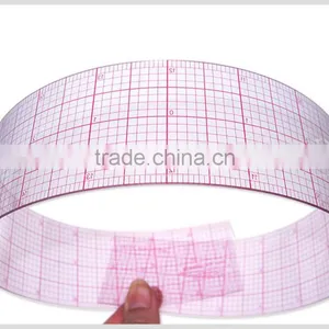 2"*24" Straight Flexible 1.2mm Thickness Inch Plastic Garment Ruler for Fashion Design#8248 thumbnail-5